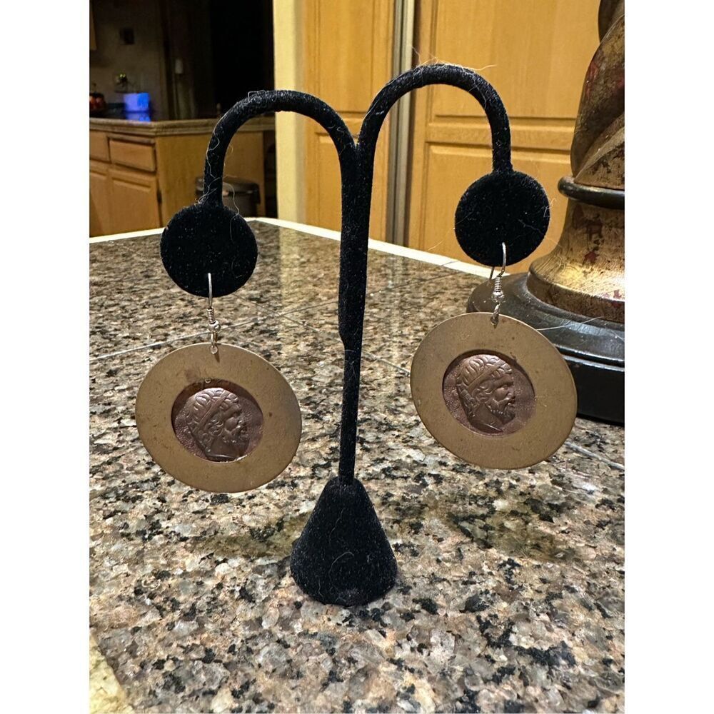 Vintage coin earrings